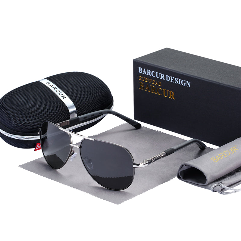 Men’s Polarized Pilot Sunglasses UV400 Mirror Lenses - achandvee Sunglasses
