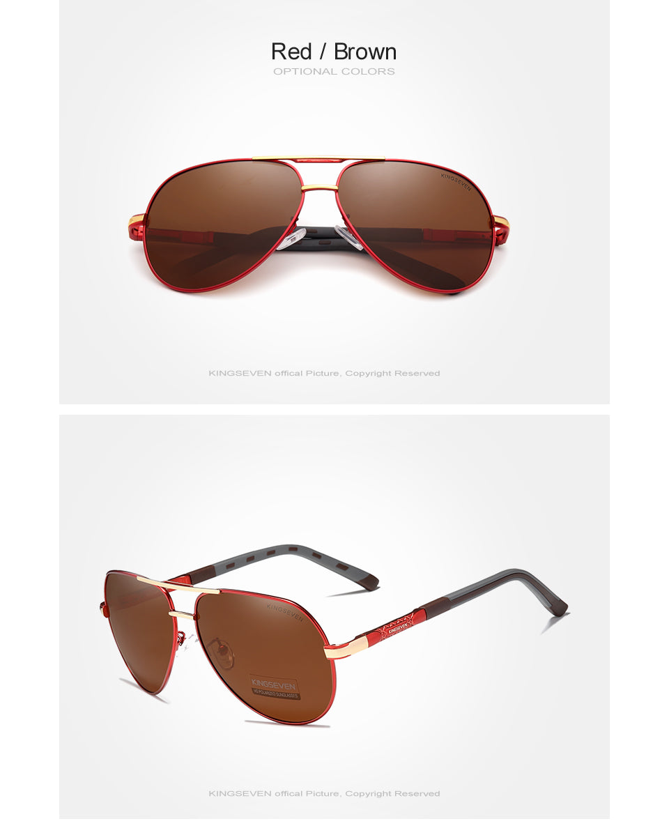 Polarized Pilot Sunglasses – UV400 Aluminum Frame