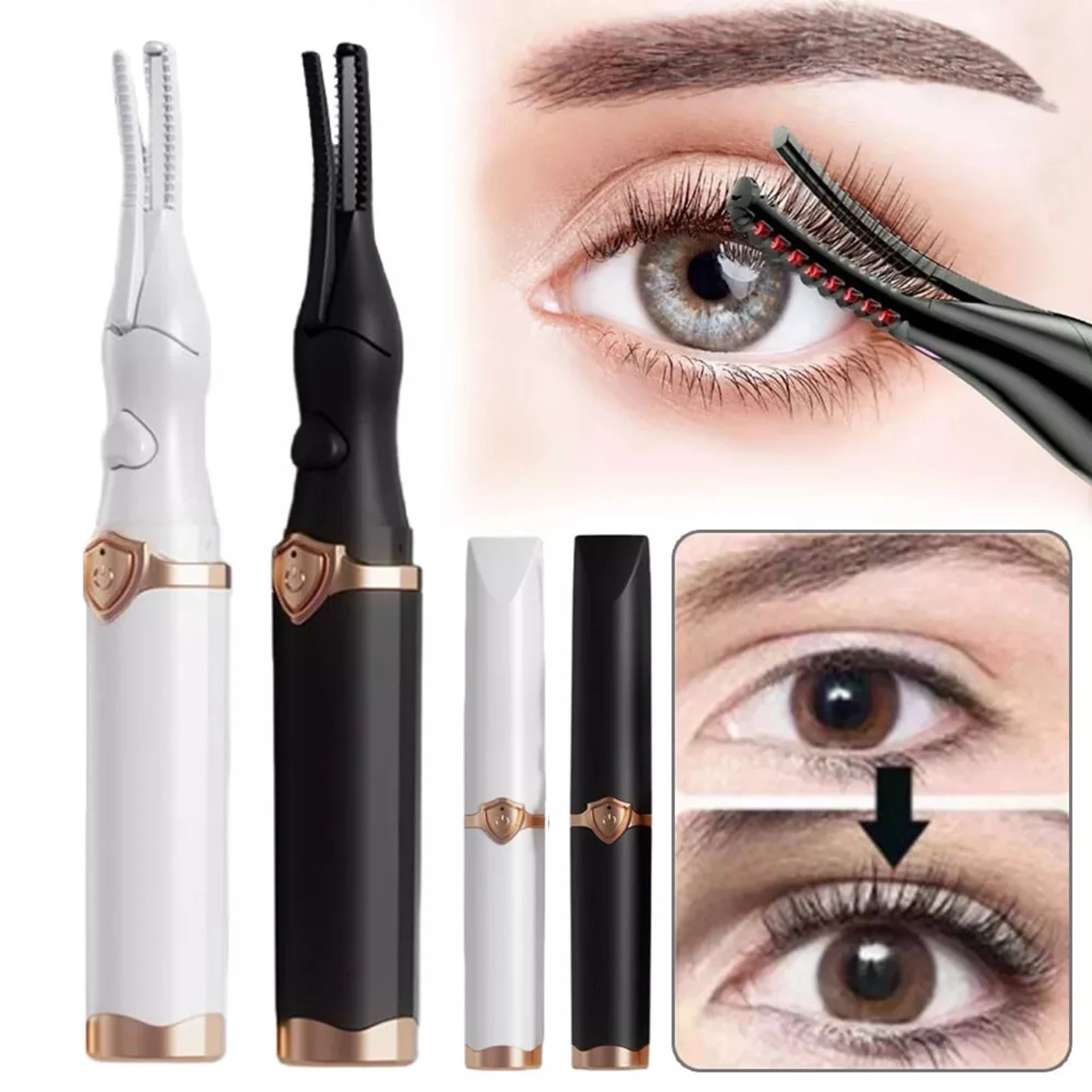 Rechargeable Heated Eyelash Curler for Long-Lasting Lift