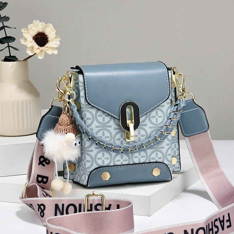 Women's Plaid Crossbody Bag - Mini Shoulder Bag with Detachable Strap - achandvee bag