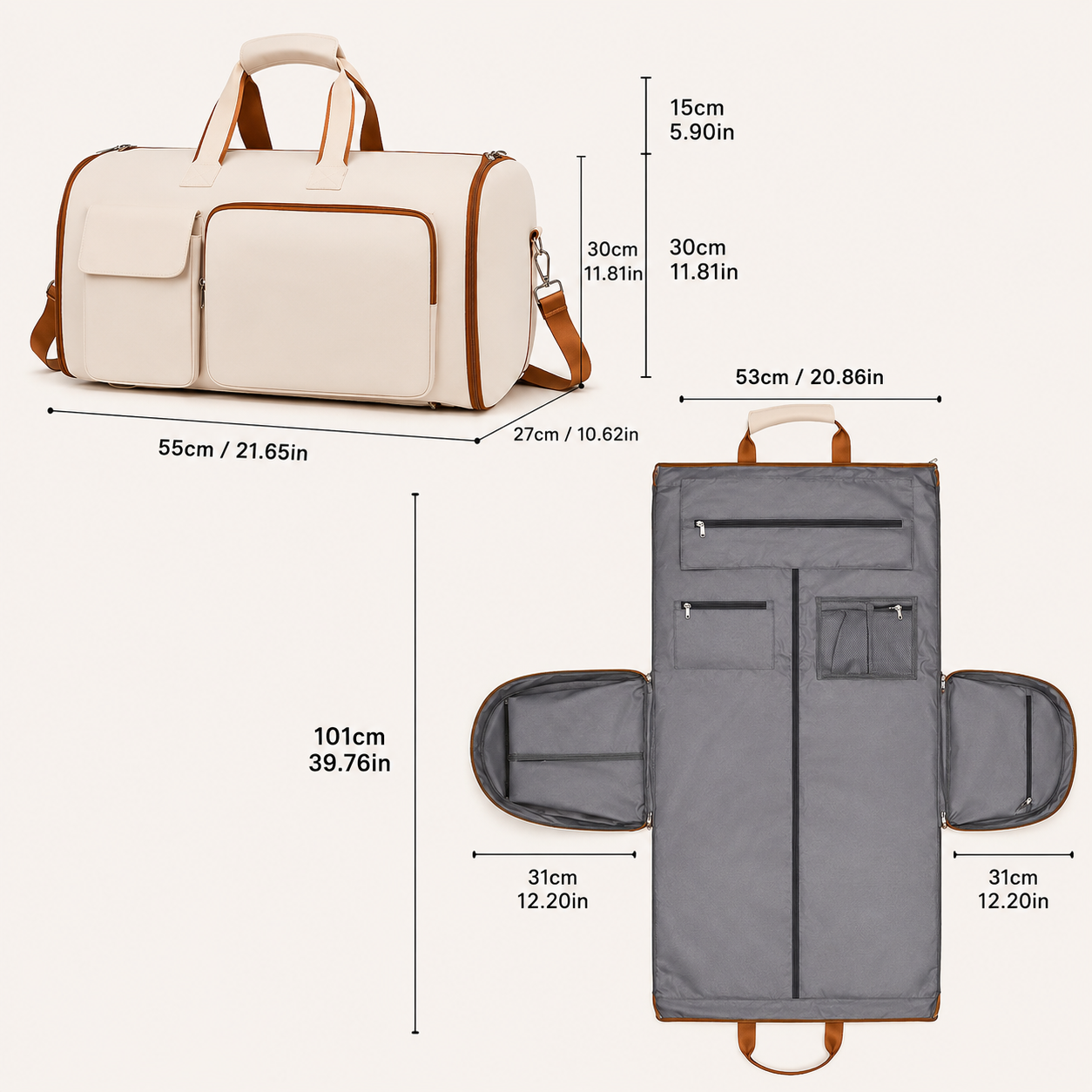 Business Travel Suit Bag | Multi-Pocket Garment Backpack - achandvee bag