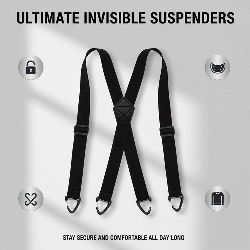 Men's 4-Clip Suspenders - achandvee Suspenders