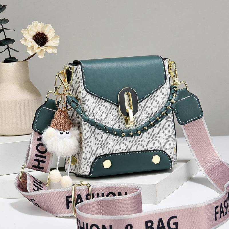 Women's Plaid Crossbody Bag - Mini Shoulder Bag with Detachable Strap - achandvee bag