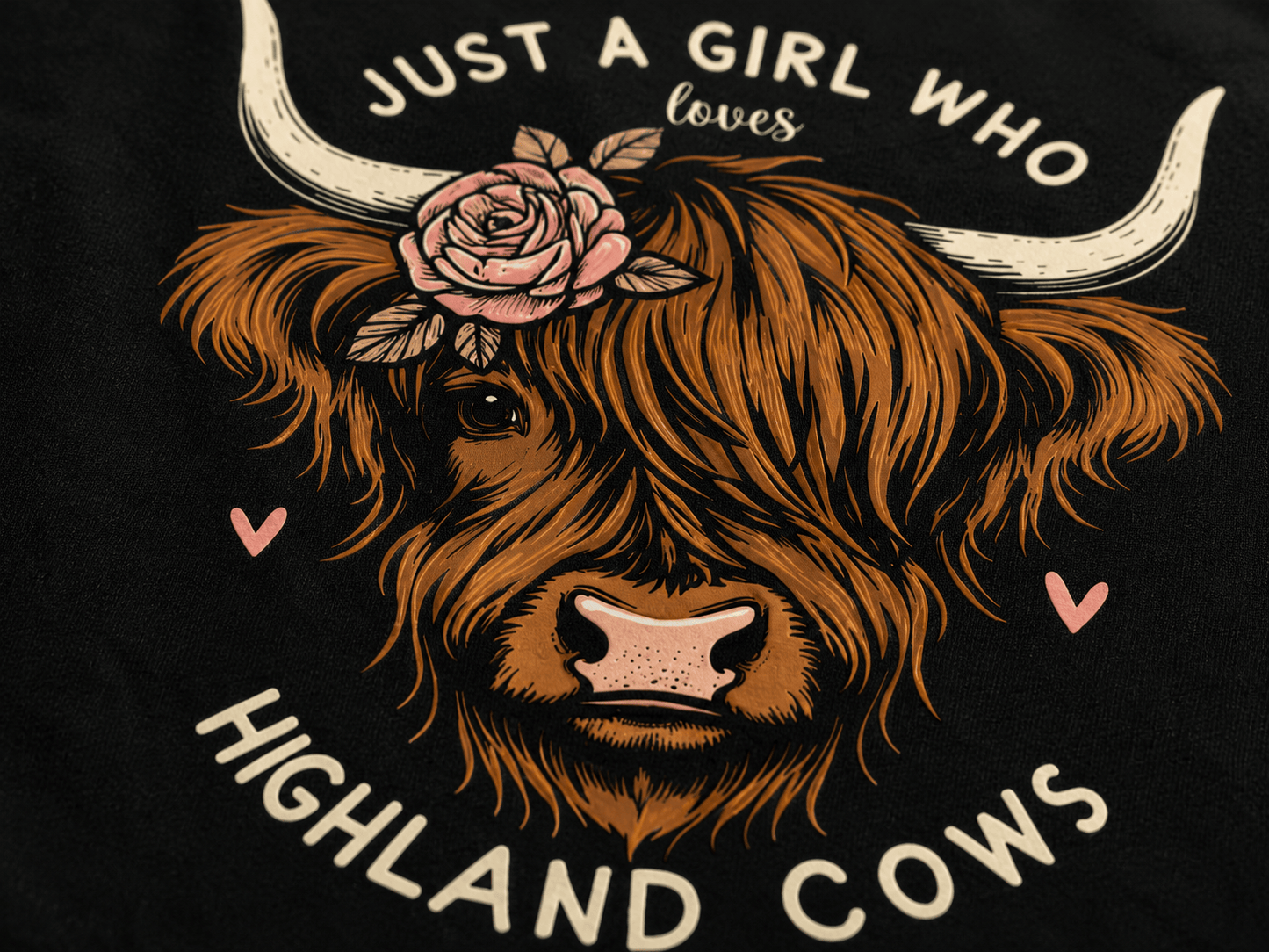 Highland Cow Graphic T-Shirt – Funny Novelty Tee for Women - achandvee T-Shirts