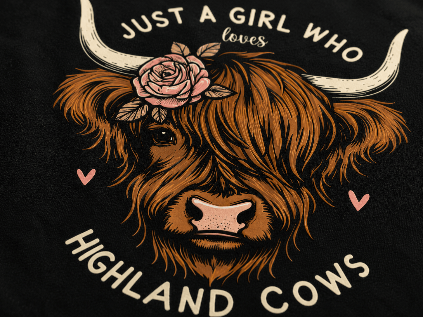 Highland Cow Graphic T-Shirt – Funny Novelty Tee for Women - achandvee T-Shirts