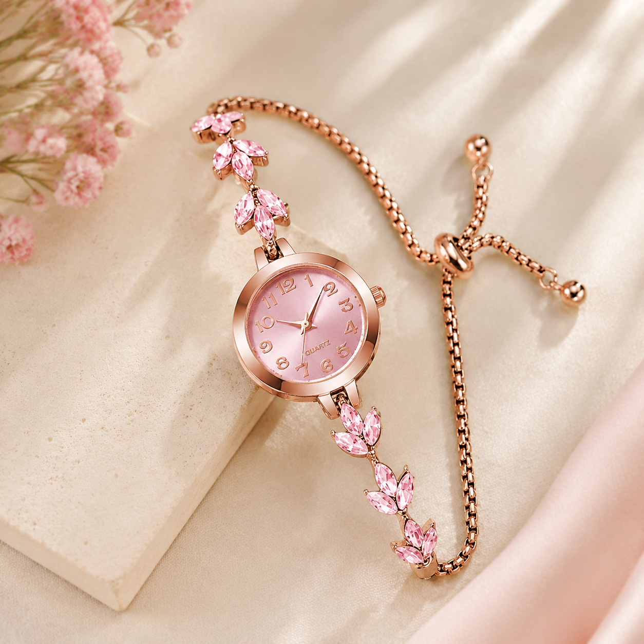 Women's Sparkle Bracelet Quartz Watch