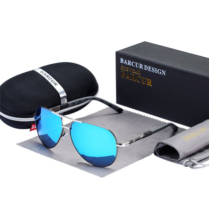 Men’s Polarized Pilot Sunglasses UV400 Mirror Lenses - achandvee Sunglasses