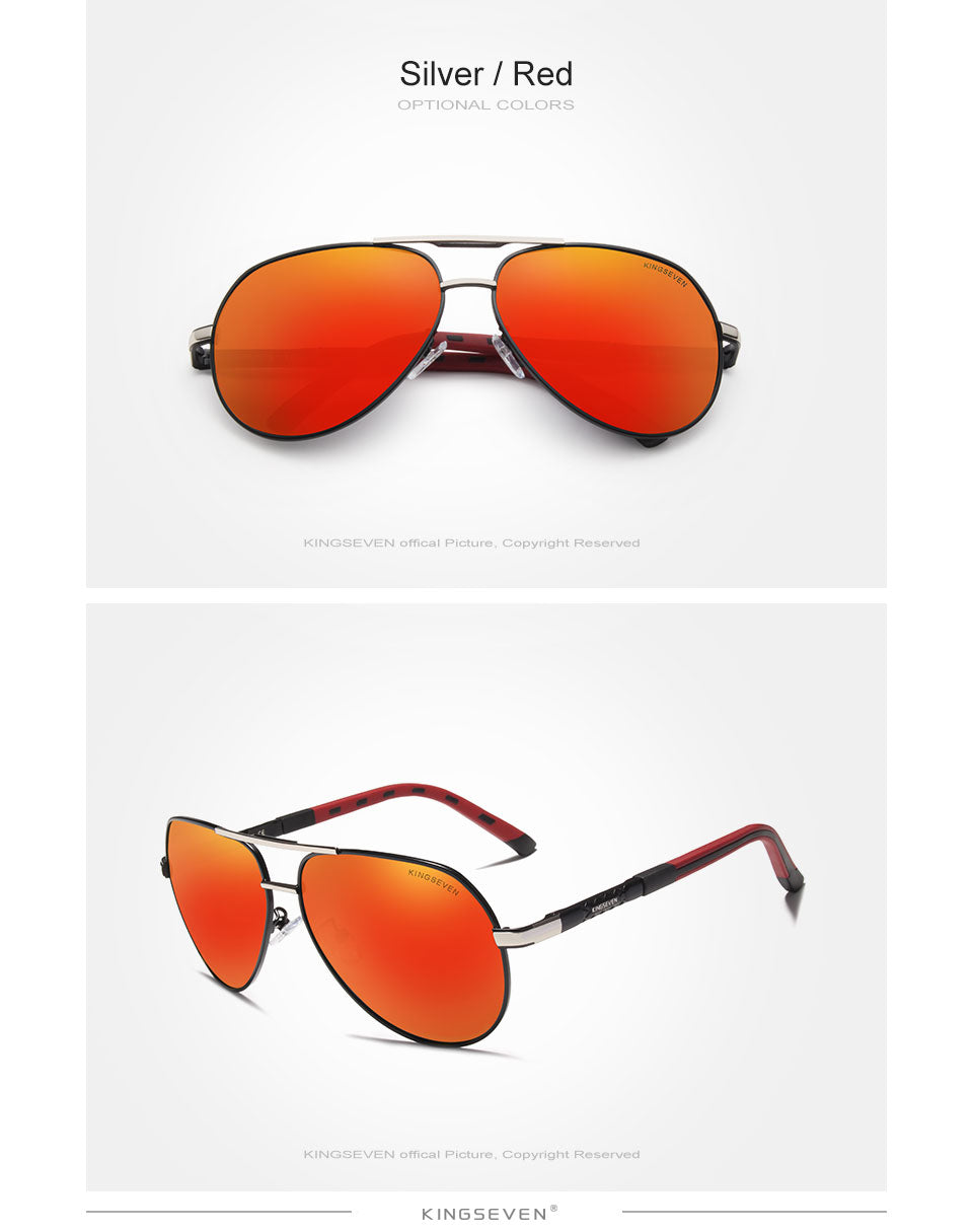 Polarized Pilot Sunglasses – UV400 Aluminum Frame