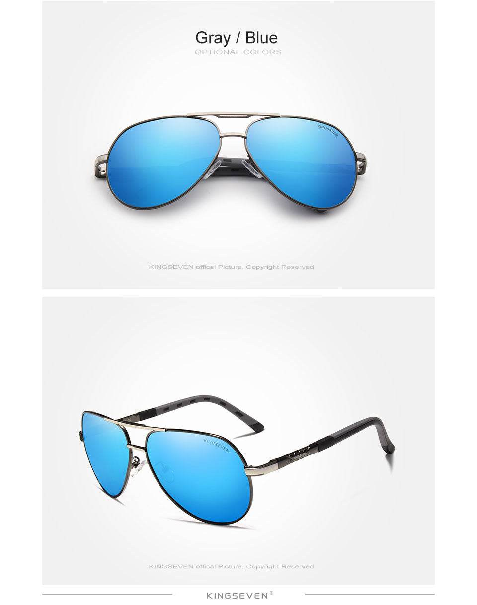 Polarized Pilot Sunglasses – UV400 Aluminum Frame