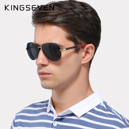 Men’s Polarized Pilot Sunglasses UV400 Aluminum Frame