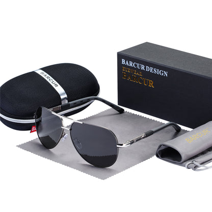 Men’s Polarized Pilot Sunglasses UV400 Mirror Lenses - achandvee Sunglasses