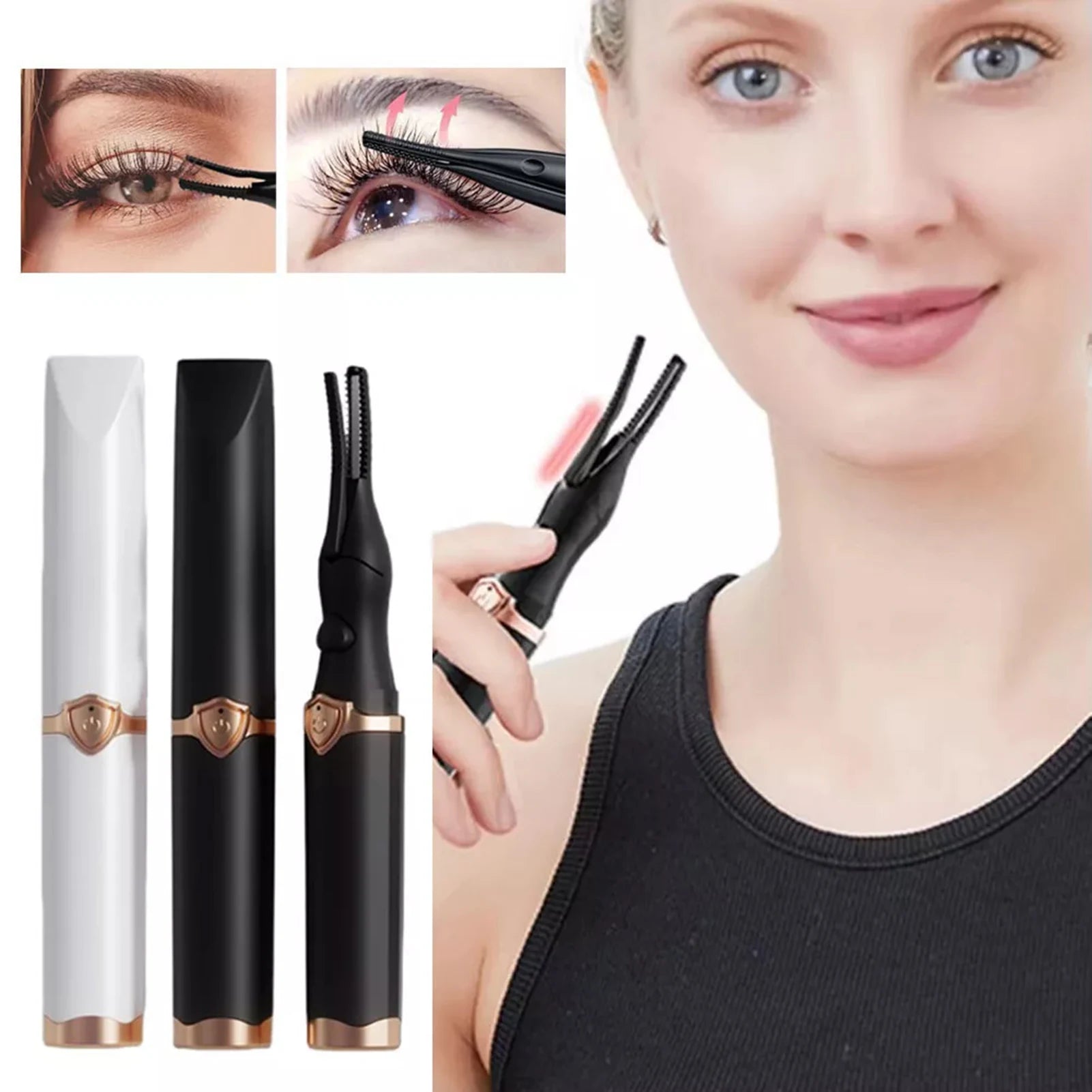 Rechargeable Heated Eyelash Curler for Long-Lasting Lift