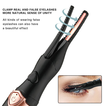 Rechargeable Heated Eyelash Curler for Long-Lasting Lift