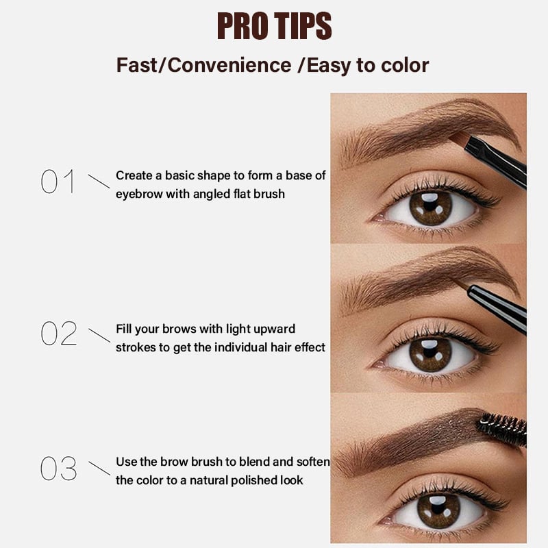 Long-lasting waterproof eyebrow tinting gel