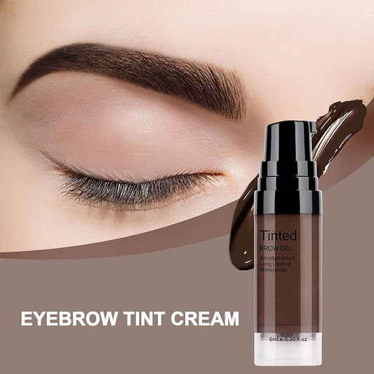 Long-lasting waterproof eyebrow tinting gel