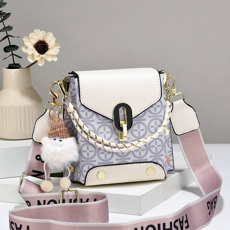 Women's Plaid Crossbody Bag - Mini Shoulder Bag with Detachable Strap - achandvee bag