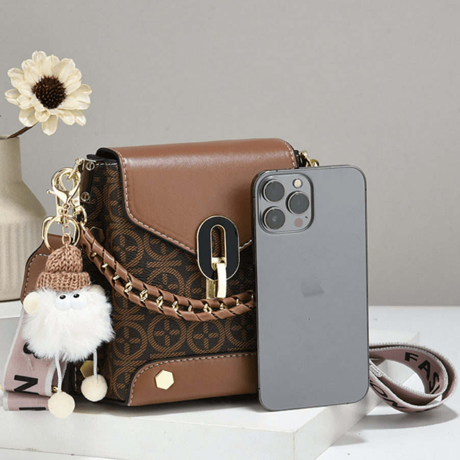 Women's Plaid Crossbody Bag - Mini Shoulder Bag with Detachable Strap - achandvee bag