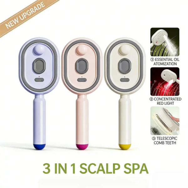 ⚡ Electric Spray Massage Comb & Self-Cleaning Hair Brush