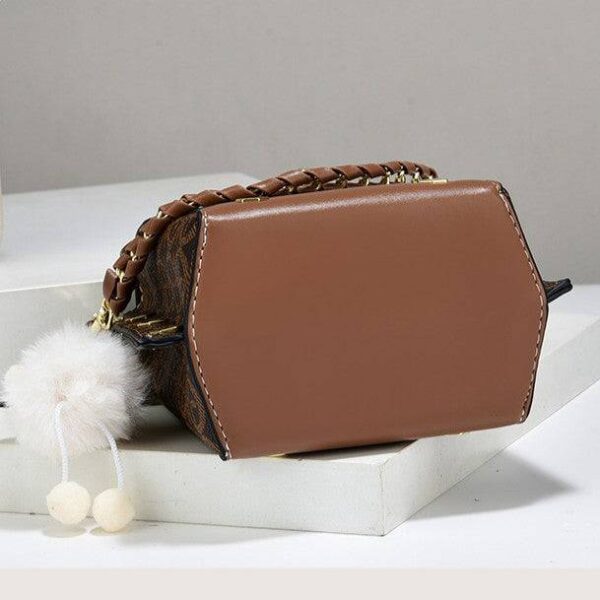 Women's Plaid Crossbody Bag - Mini Shoulder Bag with Detachable Strap