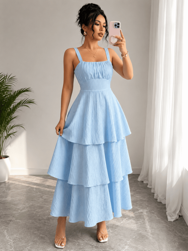 Elegant Ruffle Maxi Dress