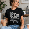 Please Don't Be Rude Slogan Graphic T-Shirt – Funny Novelty Tee for Women