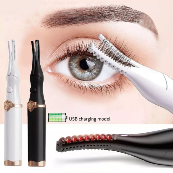 Rechargeable Heated Eyelash Curler for Long-Lasting Lift