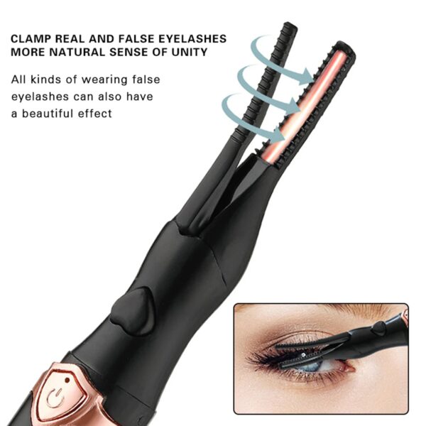 Rechargeable Heated Eyelash Curler for Long-Lasting Lift