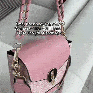 Women's Plaid Crossbody Bag - Mini Shoulder Bag with Detachable Strap