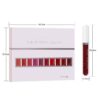 10Pcs Matte Waterproof  Long Lasting Lip Gloss